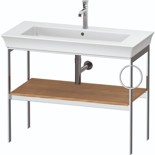 Duravit White Tulip Metallkonsoll 98,4x45x76 cm Naturlig Eik/Krom