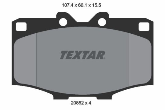 Bremseklosser TEXTAR 2085201 Bremseklosser TEXTAR 2085201