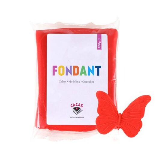 Cacas - Fondant 250g rød