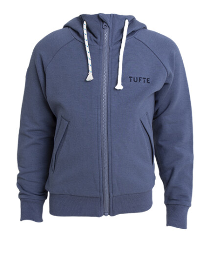 Tufte Puffin Zip Hoodie Barn/JR Vintage Indigo / Dress Blues (#5F6F89) Barn 110-116