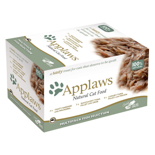 Applaws Cat Pot Selection Prøvepakke 8 X 60 G Fiskeutvalg Applaws Cat Pot Selection Prøvepakke 8 X 60 G Fiskeutvalg