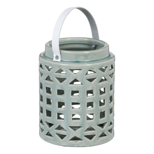 Bigbuy Home Vase 14,5 X 14,5 X 18 Cm Keramikk Grønn