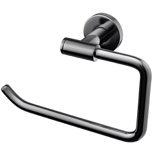 Tapwell Ta235 Toalettrullholder Vegghengt U/lokk Black Chrome