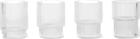 ferm LIVING Ripple espressoglass 6 cl 4-pakning Klar ferm LIVING Ripple espressoglass 6 cl 4-pakning Klar
