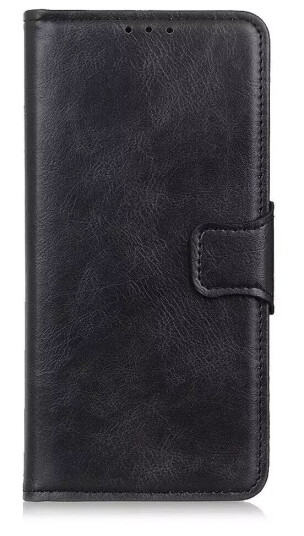 INCOVER Samsung Galaxy S22 Vintage Texture Skinn Flip Deksel med Lommebok - Svart