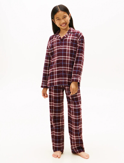 Tommy Hilfiger Pj Straight Gifting Print Set Red 128-140