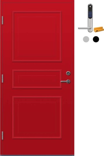 Ytterdør Bygg1 Arendal med Yale Doorman Classic Home