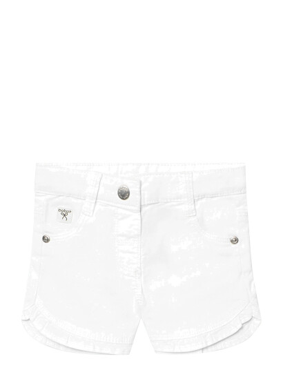 Boboli Stretch Gabardine Shorts White 80 Boboli Stretch Gabardine Shorts White 80
