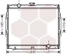 VAN WEZEL 82002108 Radiator, motorkjøling