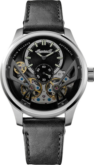 Ingersoll Herreklokke I16101 The Naismith Sort/Lær Ø46 mm Ingersoll Herreklokke I16101 The Naismith Sort/Lær Ø46 mm
