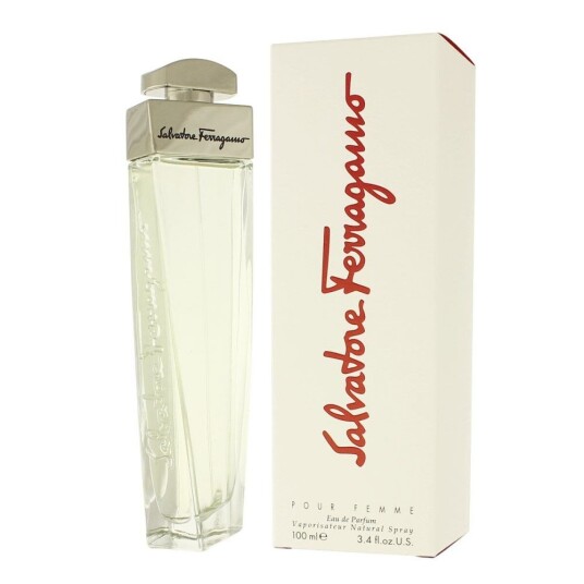 Salvatore Ferragamo Pour Femme 100 ml Eau de Parfum med Mysk og Ros Salvatore Ferragamo Pour Femme 100 ml Eau de Parfum med Mysk og Ros