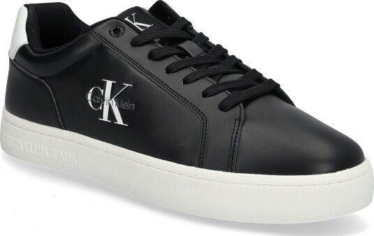 Calvin Klein Classic Cupsole Mono Lth - BLACK BRIGHT WHITE WHITE - 40