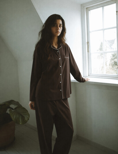 STUDIO FEDER Edith Pajama   Brown   XL