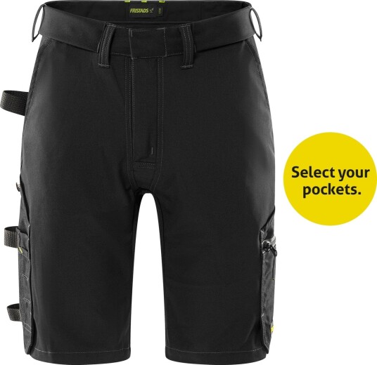 Fristads 2804 GHST Flex Arbeidsshorts svart C46, Klær