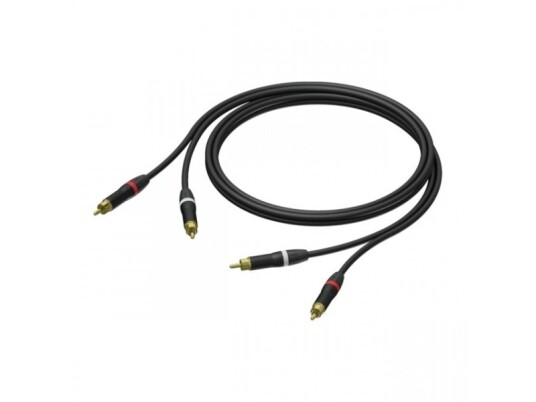 Procab Procab Av Adapter Pra800/1.5 2X Rca/Cinch Male - 2X Rca/Cinch Male - Ultraflex ™ 1.5 Meter