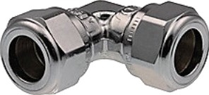 Vinkel Forkr.15 Mm Kompressions Fittings