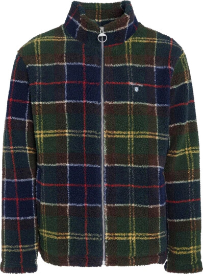 Barbour Barbour Tartan Fleece Zip Through Green S