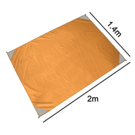 Utendørs Camping Matte Vanntett Og Praktisk Sammenleggbar Piknik Matte Plen Fuktighetsbestandig Matte Polyester Rutete Strandmatte passer Lett Inn I Liten Veske Vaskbar