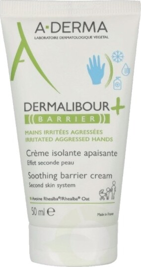 A-Derma Dermalibour+ BarrierKrem 50 ml - Lindrende og Beskyttende Ansiktskrem