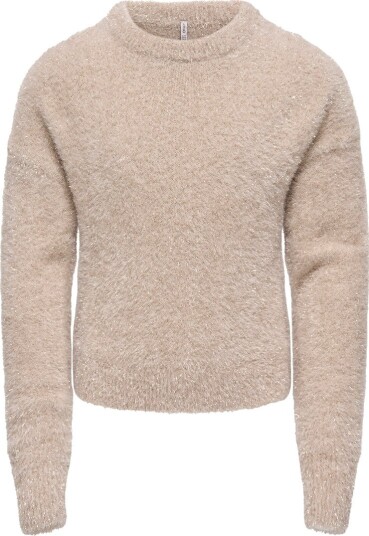 Kids Only Genser Strikk KogPiumo Whitecap Grå Glitter Kids Only 7 8 år (122 128) Genser Beige