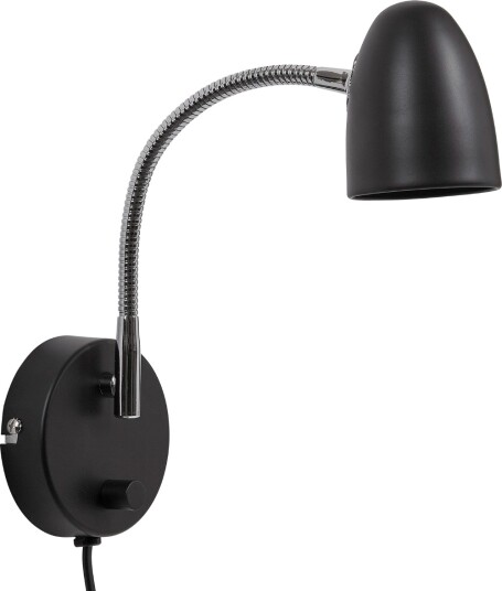 Koster Vegglampe Med Dimmer Sort Koster Vegglampe Med Dimmer Sort