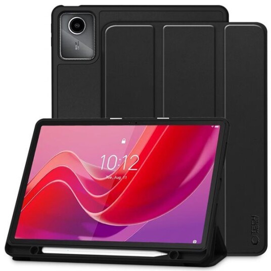Tech-Protect Lenovo Tab M11 SmartCase Pen Tri-Fold Folio-deksel Svart