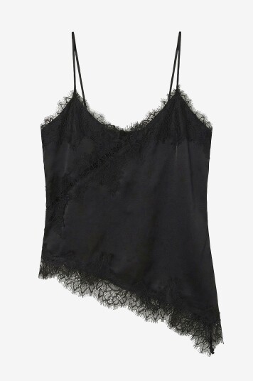 Vero Moda Undertøystopp vmNovi Lace Singlet Wvn Svart