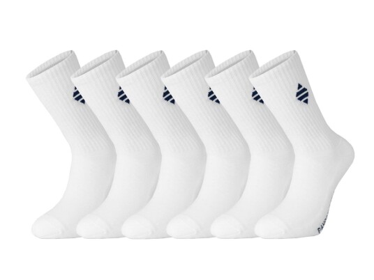 Panos Emporio 6pk Unisex Element Retro Tennis Sock White 43-46