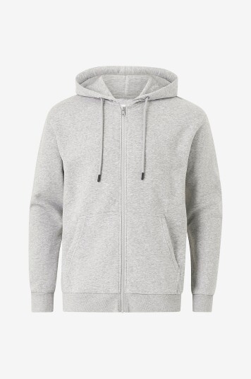 Jack & Jones Hettegenser jjeBradley Sweat Zip Hood Grå