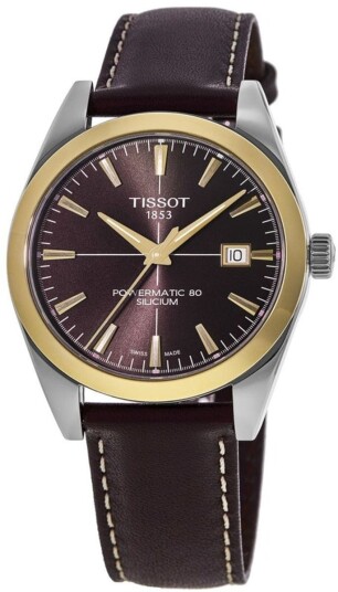 Tissot Herreklokke T927.407.46.291.01 Silicium Brun/Lær Ø40 mm