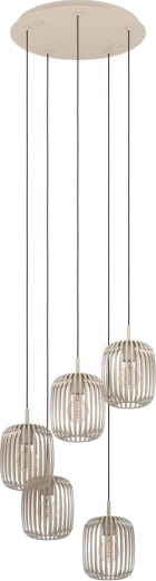 Ms Belysning Romazzina Taklampe E27 5-lys Sand Ms Belysning Romazzina Taklampe E27 5-lys Sand