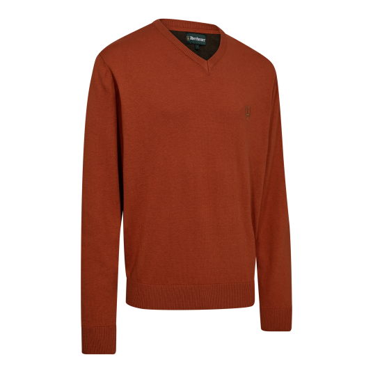 Deerhunter Harrington V hals genser Herre Oak Rust Melange S