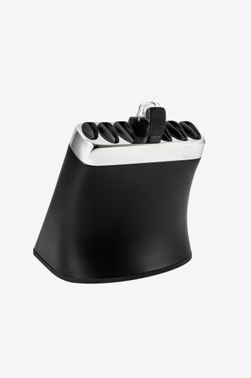 Robert Welch   Svart knivblokk med sliper Signature   Svart