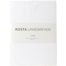 Kosta Linnewäfveri Satin Dra-på-laken 120x200 Hvit