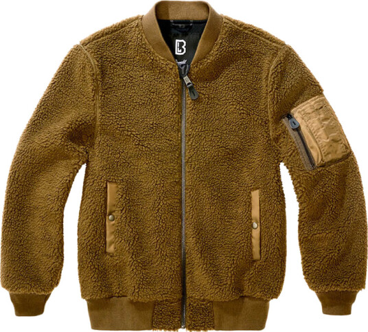 Brandit MA1 Sherpa Bomber Jacket Oliven