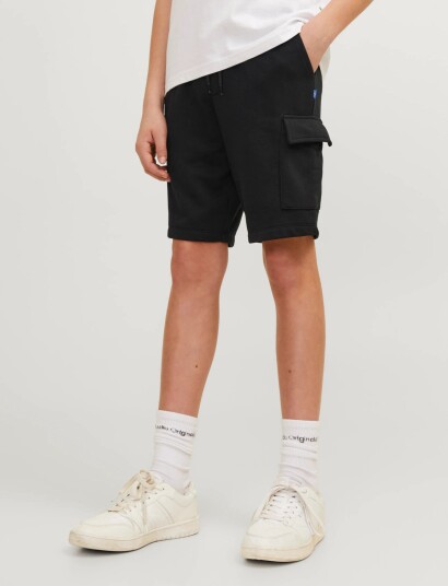 Jack & Jones Jpstbradley Sweat Cargo Shorts Sn Jnr Black 152
