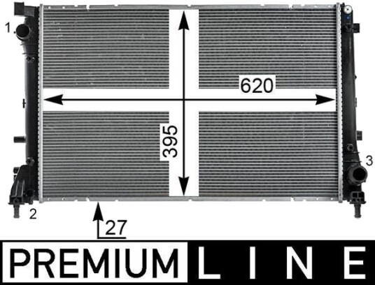 MAHLE CR 2002 000P Radiator motorkjøling
