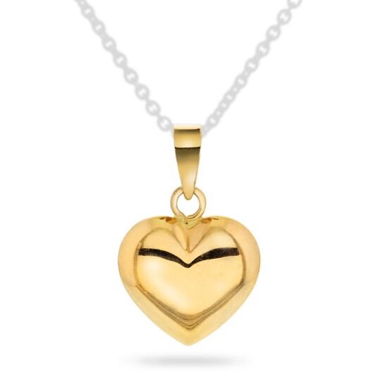 Pan Jewelry, anheng i 585 gult gull med hjerte Pan Jewelry, anheng i 585 gult gull med hjerte