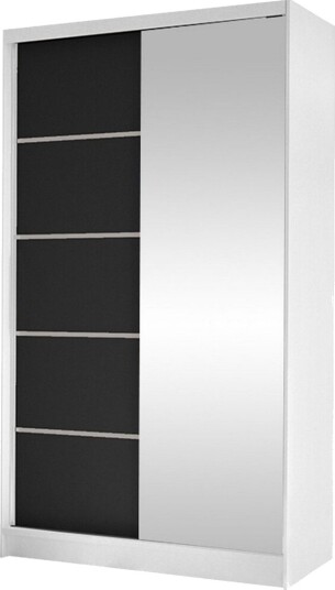 Glenmore Garderob m. Spegel White -