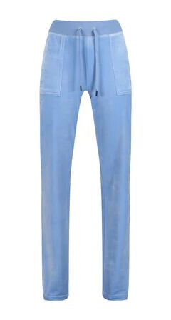 Juicy Couture Del Ray Classic Velour Pant Pocket - Della Robia Blue L