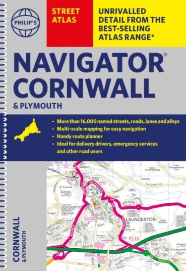 Philip'S Street Atlas Navigator Cornwall & Plymouth Av Philip'S Maps