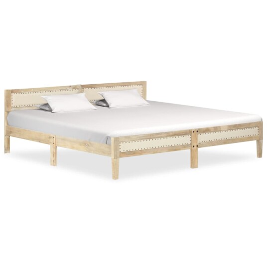 vidaXL Sengeramme heltre mango 200 cm