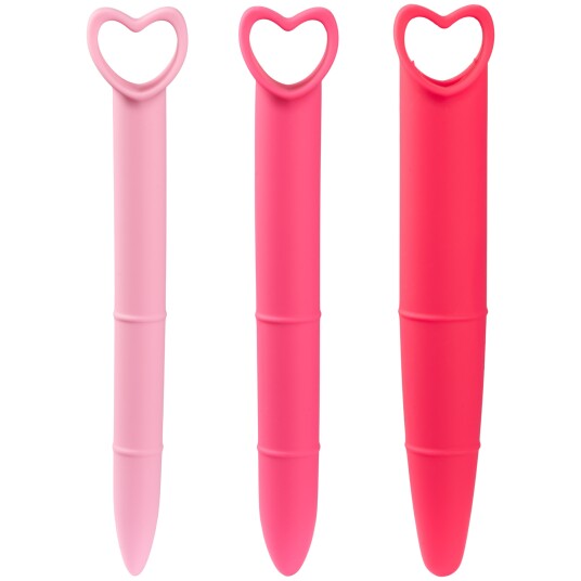 Mae B. Intimate Health Silicone Vaginal Dilatorer Sett 3 stk. - Pink