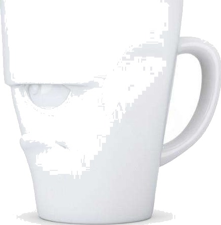 58Products Tassen Grumpy kaffekopp - Hvit