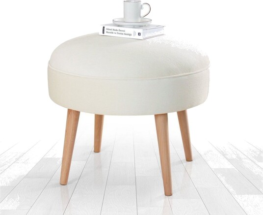 Graysen Sittepuff 52 cm Krem