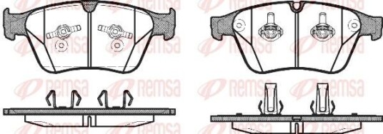 Bremseklosser REMSA 1371.00 Bremseklosser REMSA 1371.00