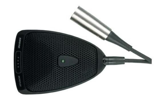 Shure Mx393o Boundary Microphone Omni, Black