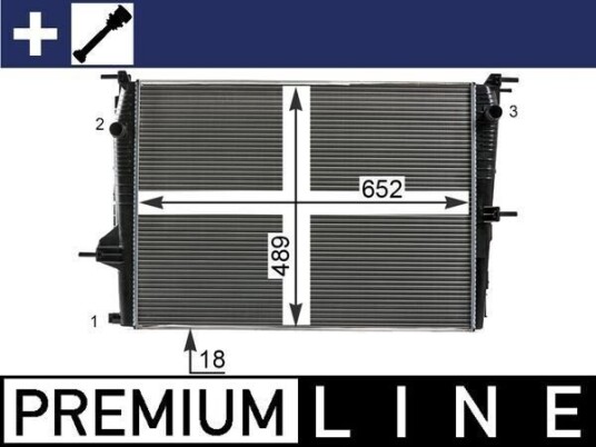 MAHLE CR 23 000P Radiator motorkjøling