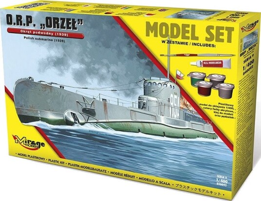 Mirage ORP Modellubåt Byggesett 1:400