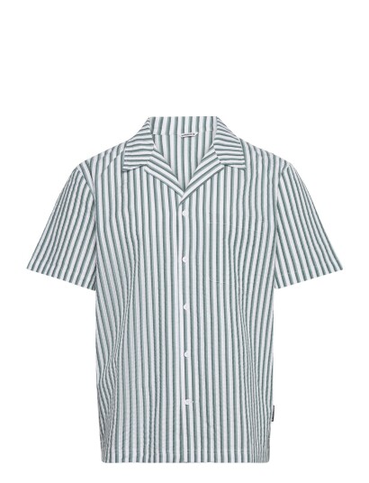 Björn Borg Borg Seersucker Resort Shirt   Green   XXL